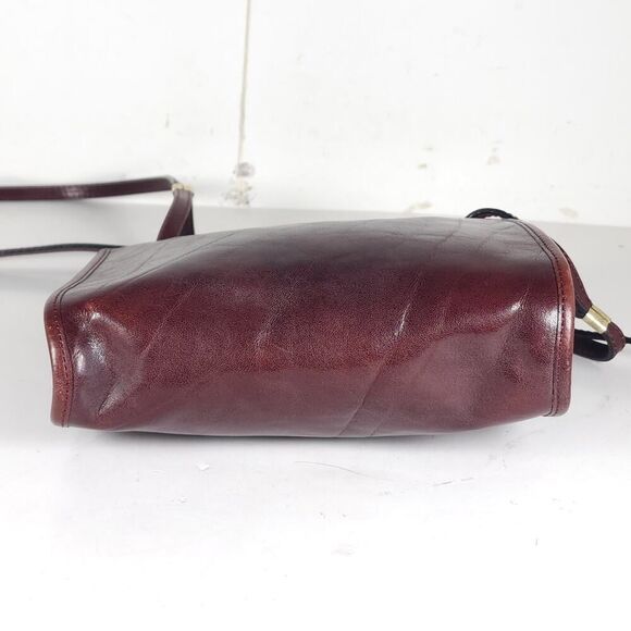 Aldo Filosini VTG Brown Leather Craftsman Crossbody Shoulder Bag Made In Italy - Picture 8 of 15